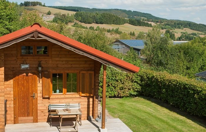 Gemütliches Blockhaus auf Schönem Campingplatz