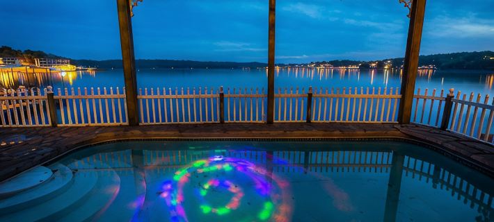 8500 sf, Sleeps 48 in beds, Pool, Hot Tub, Game Rm, 300 ft lake front, In town Hotels in Osage Beach