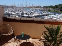 Studio with terrace facing the port of Capbreton - 2-Star