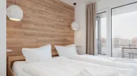 Modern apartment near the beach with beach chair