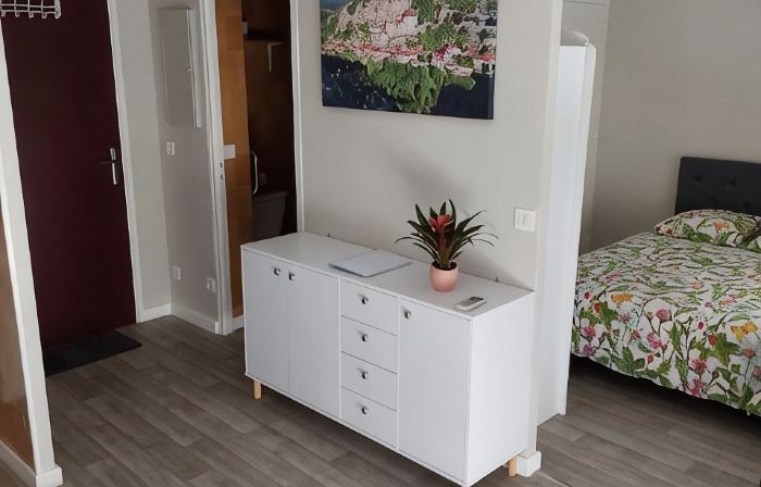 Studio type T2, hypercentre, furnished with air conditioning and parking