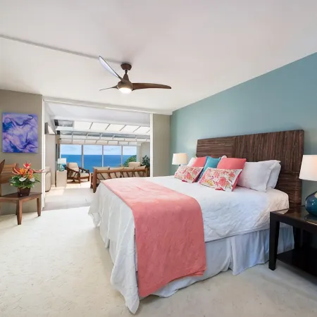 Premier Location, Huge Puu Poa Condo Ocean Views, Walk to 2 Beaches, Pool/Tennis
