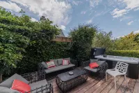 2BR Stay with Fireplace Hot Tub BBQ - Tasman - spa