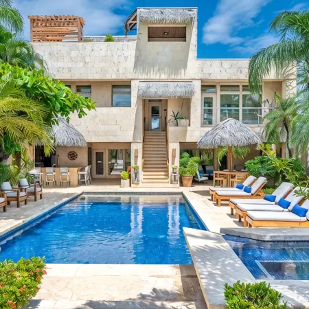 Private Luxurious Beachfront Villa with Chef, Household Staff, Concierge