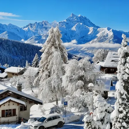 Bright, family-friendly apartment just outside Villars!
