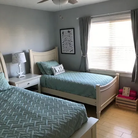 Not quite ocean front, but almost! Just a few steps to the sand! Pet friendly.