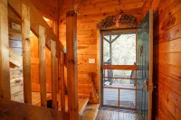 Cliffhanging Cabin over French Broad River between Hot Springs, NC and Gatlinburg Tn