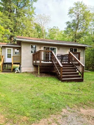 Think Spring! Book now for fishing, campfires and boating on Mystery Lake!