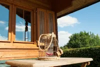 Gemütliches Blockhaus auf Schönem Campingplatz - Wifi