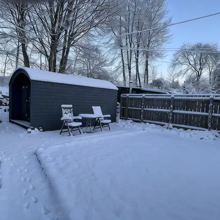 Hideaway pod near Loch Ness for a tranquil retreat, with private garden