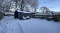 Hideaway pod near Loch Ness for a tranquil retreat, with private garden