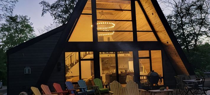 Stunning A-frame cabin on Maud Lake ( Near Detroit Lakes ) Hotels in Becker County