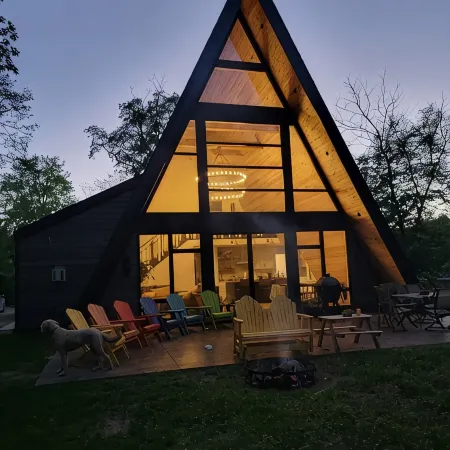 Stunning A-frame cabin on Maud Lake ( Near Detroit Lakes )