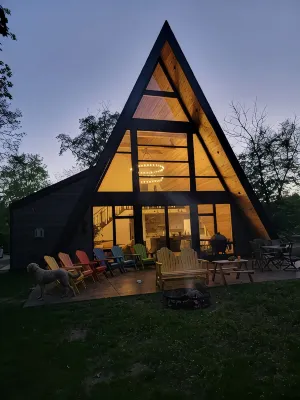 Stunning A-frame cabin on Maud Lake ( Near Detroit Lakes ) - Chalé