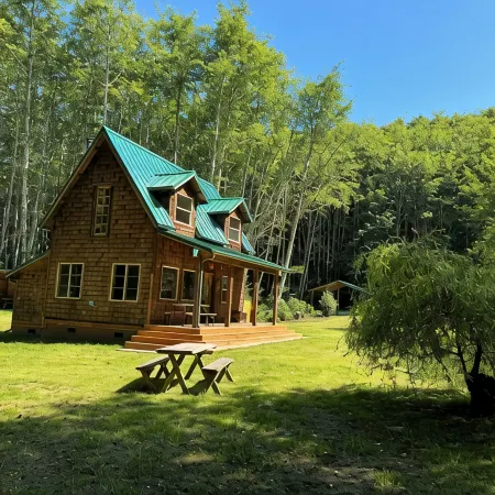 Lower Twin Cabin - 34 beautiful private acres of forest, meadows and riverfront.