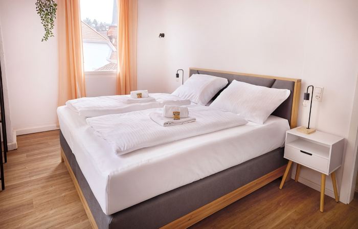 Design apartment with king-size beds & balcony
