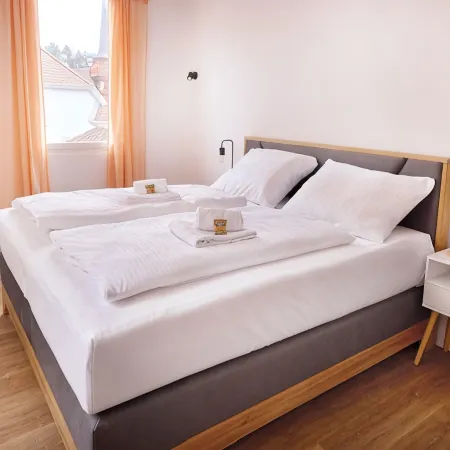Design apartment with king-size beds & balcony