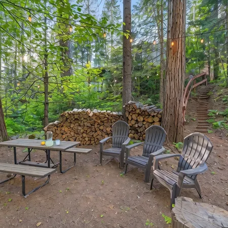 Creek Cabin - Fly-in Acres Lake Access - private Creek access with fire pit