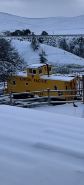 Beautifully Renovated Yellow Union Pacific Caboose, Tehachapi Overlooking Cable