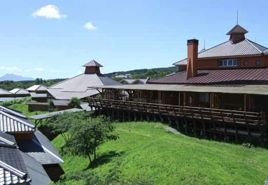 아소산 온천 풍경