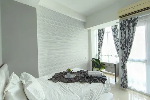 Comfortable Gray Studio Room at Apartment Taman Melati Jatinangor By Travelio - 3-Star