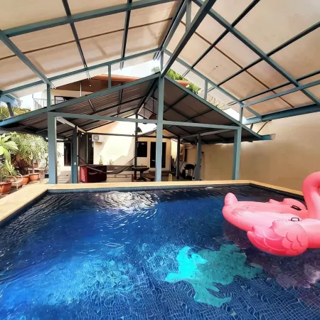 Spacious 5-bedroom beach house in delightful Playa Carrillo with WiFi, AC