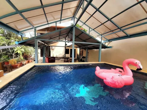 Spacious 5-bedroom beach house in delightful Playa Carrillo with WiFi, AC