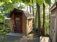 Glamping RV Overlooking Conesus Lake Finger Lakes Region Fire Pit A/C and Pool Hotels in Conesus