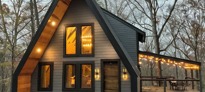 Cozy 2-bedroom secluded A-Frame cabin in charming Murray Hotels in Calloway County