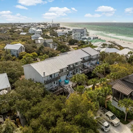 30A Gulf Side-60 Steps To Private Beach-7 Palms-Gated Community-Camp Creek Lake