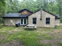 Cabin in the Woods, 10 Acres, Sleeps 8. Close to Orv Trails and Forest Dunes.