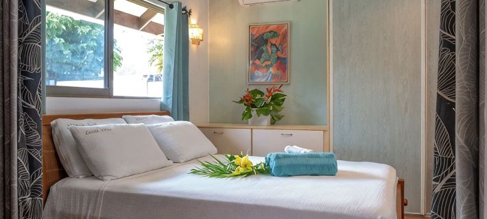 Villa fully equipped, for 8, swimming pool, 4 air-conditioned bedrooms Hoteles en Moorea