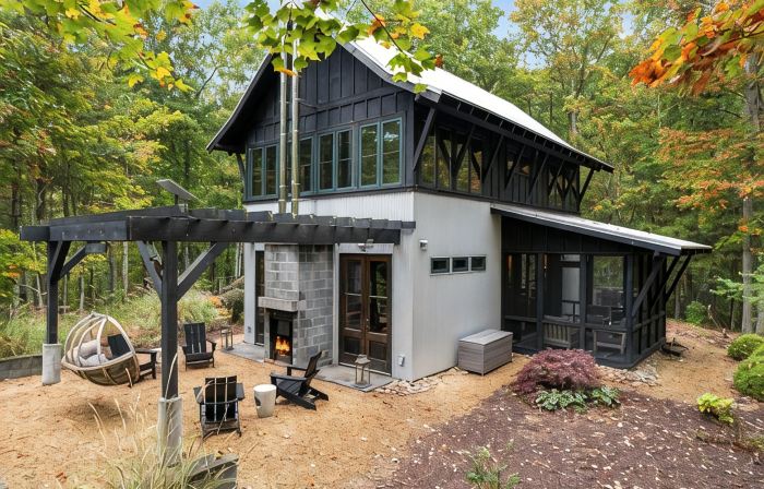 Modern Cabin - Private Mountaintop Location, Hot Tub, Outdoor Shower, Fireplace
