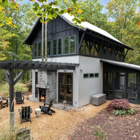 Modern Cabin - Private Mountaintop Location, Hot Tub, Outdoor Shower, Fireplace