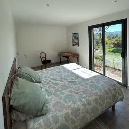 Detached House in Village of Character Ardèche. Garden, Terrace, Quiet Location.