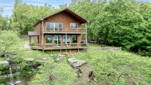 Spectacular Lake View, Luxury Cabin provides the perfect gathering place.