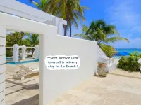 LITERALLY OCEANFRONT VILLA ALABASTER, DAWN BEACH w private pool ~ Owners' site - 4 stjerner