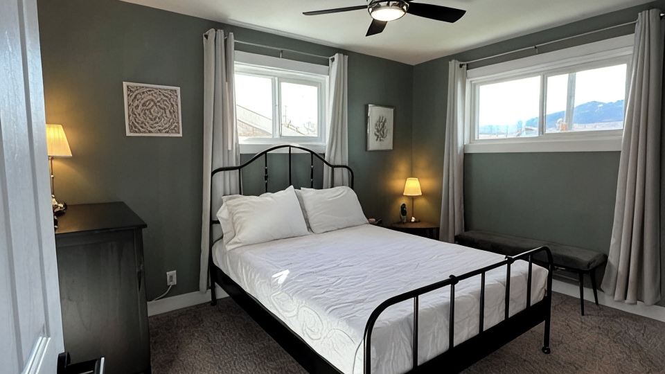 The View on 87th Osoyoos 2 bedroom, 1.5 bath, covered patio view vacation home.
