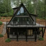Riverfront A-Frame Cabin in the Mountains w/ Sauna & Private Hiking Trail - 4-Star