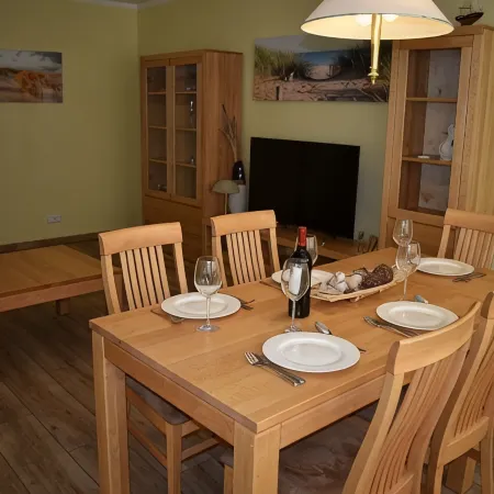 Haus zum Strand "Perle" in beautiful nature close to the Baltic Sea in Barendorf