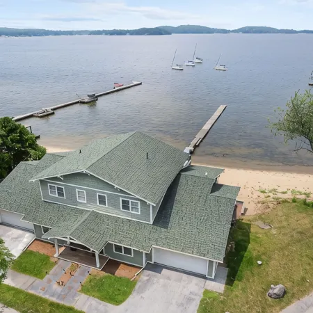 The Eastside ~ Modern Coastal Getaway w/ Pool, Private Beach, Sauna and Dock