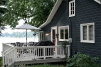 Brower Cottage - Lakefront Secluded Wooded Lot on Hutchins Lake Near Saugatuck - 3-Star