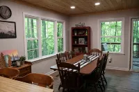 Mountain Resort Cabin with Outdoor Gas Firepit, and Mountain Stream!