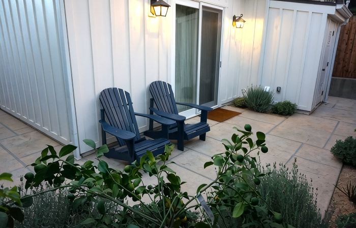 Blue Door Bungalow.