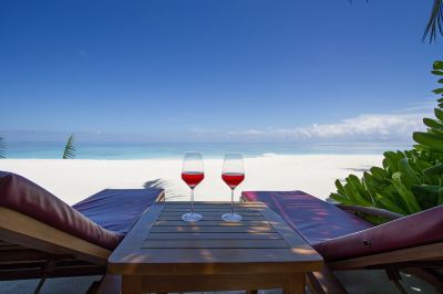 プライベートビーチ アンサナ イフル モルディブの写真