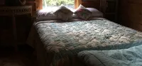 Log Cabin On Quiet Wilderness Lake In Downeast Lakes Region Of Maine