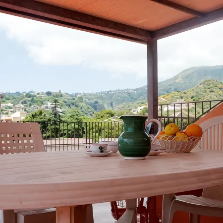 Delightful house in the historic center of Lipari with spectacular private terrace.
