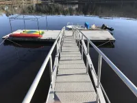 Waterfront cottage with deep water dock, ocean front. - 4-Star