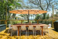 New Modern Waterfront Bungalow Retreat + Tropical Vibes + Fishing Paradise! - バルコニー
