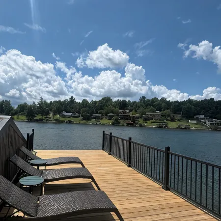 Lakefront Mid-Century Cabin • Private Dock Hot Tub • Fire Pit • Modern Retreated